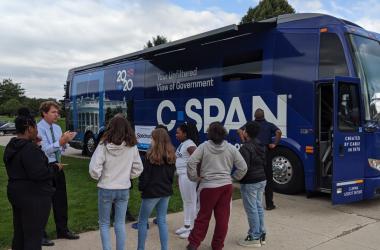 cspan visits starbuck middle school